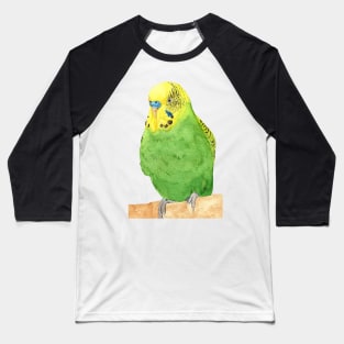 budgie bird parrot watercolor Baseball T-Shirt